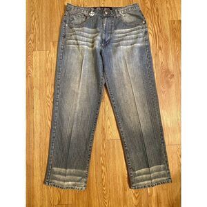 Five Elementz Men's Jeans Tag 34‎ X 32 Stone Wash Soft Pocket Designs Elements